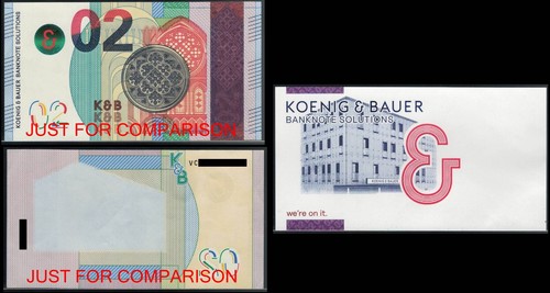 Euro test note - note, back